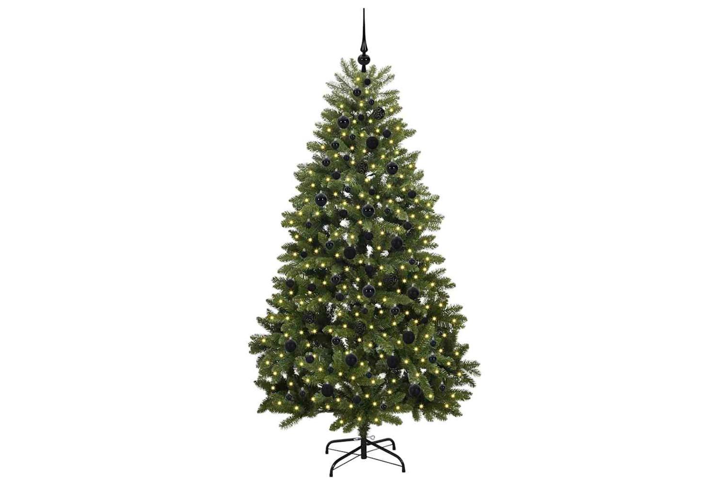 Vidaxl Artificial Christmas Tree With Stand Green 210 Cm Pvc And Metal-3