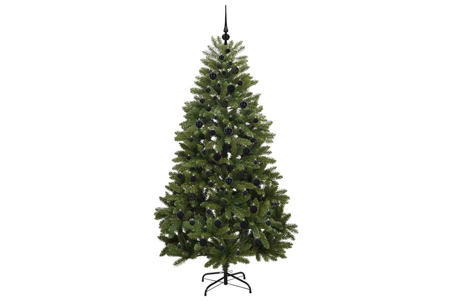 Vidaxl Artificial Christmas Tree With Stand Green 210 Cm Pvc And Metal-4