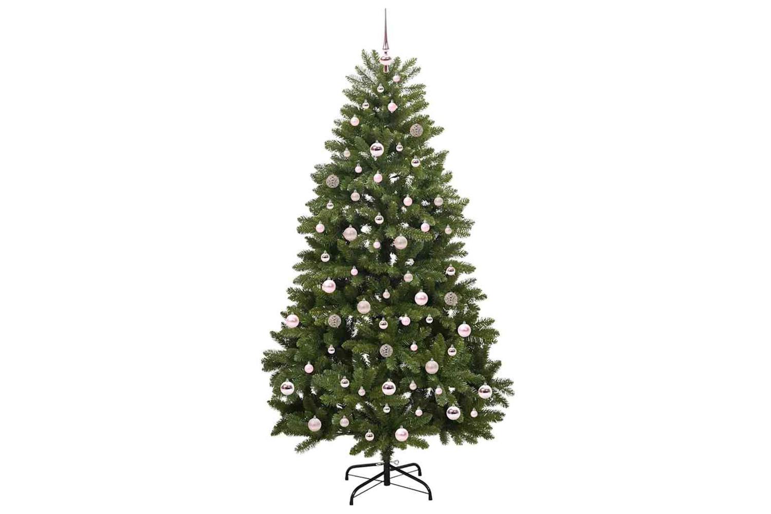 Vidaxl Artificial Christmas Tree With Stand Green 210 Cm Pvc And Metal-4