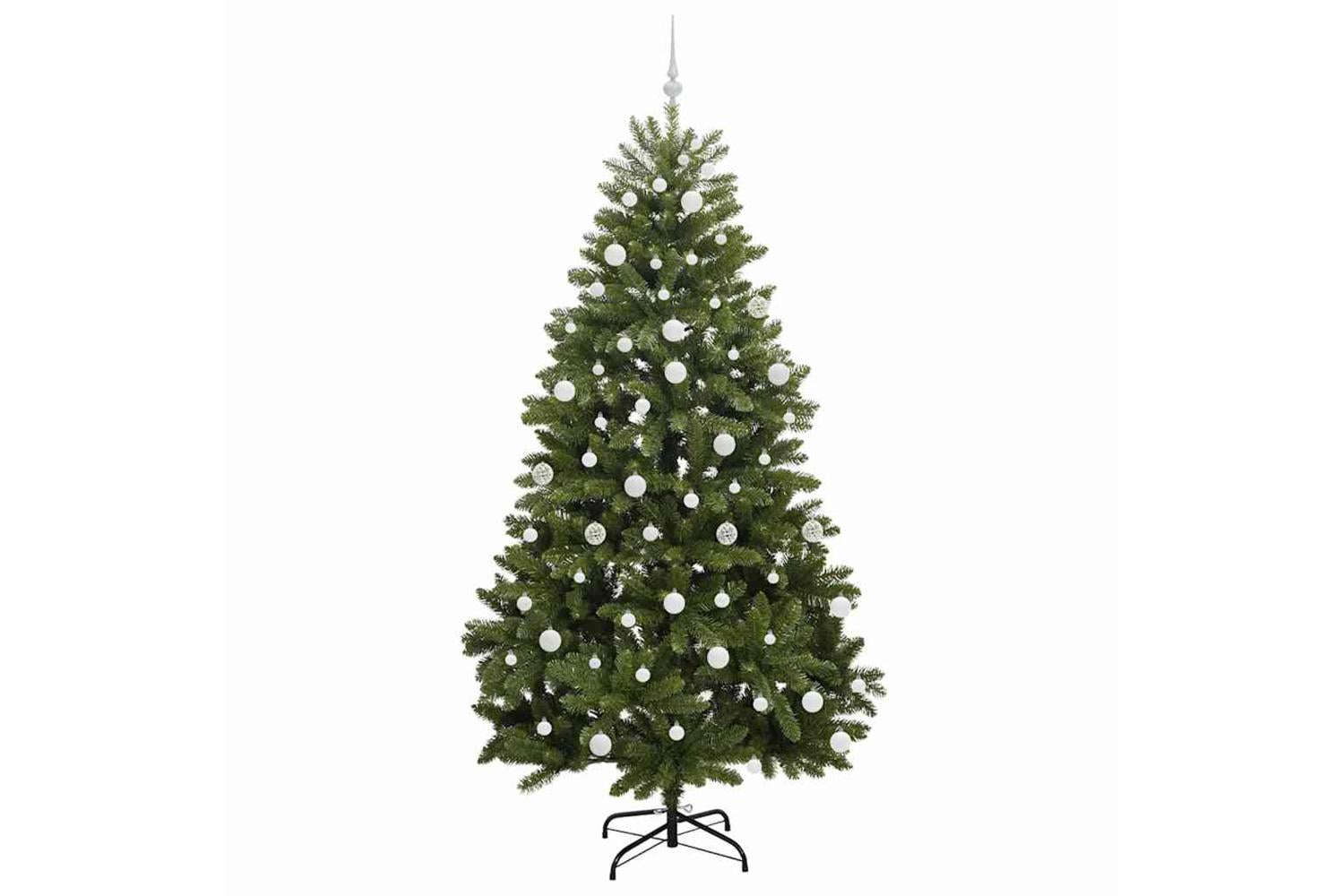 Vidaxl Artificial Christmas Tree With Stand Green 210 Cm Pvc And Metal-4