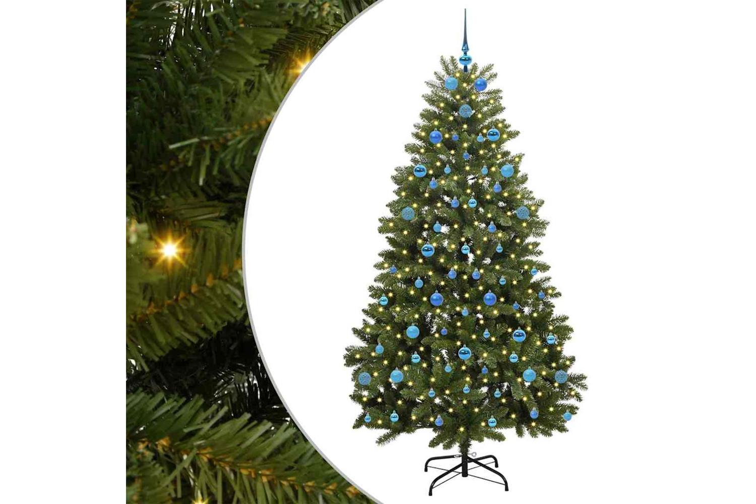 Vidaxl Artificial Christmas Tree With Stand Green 210 Cm Pvc And Metal-2