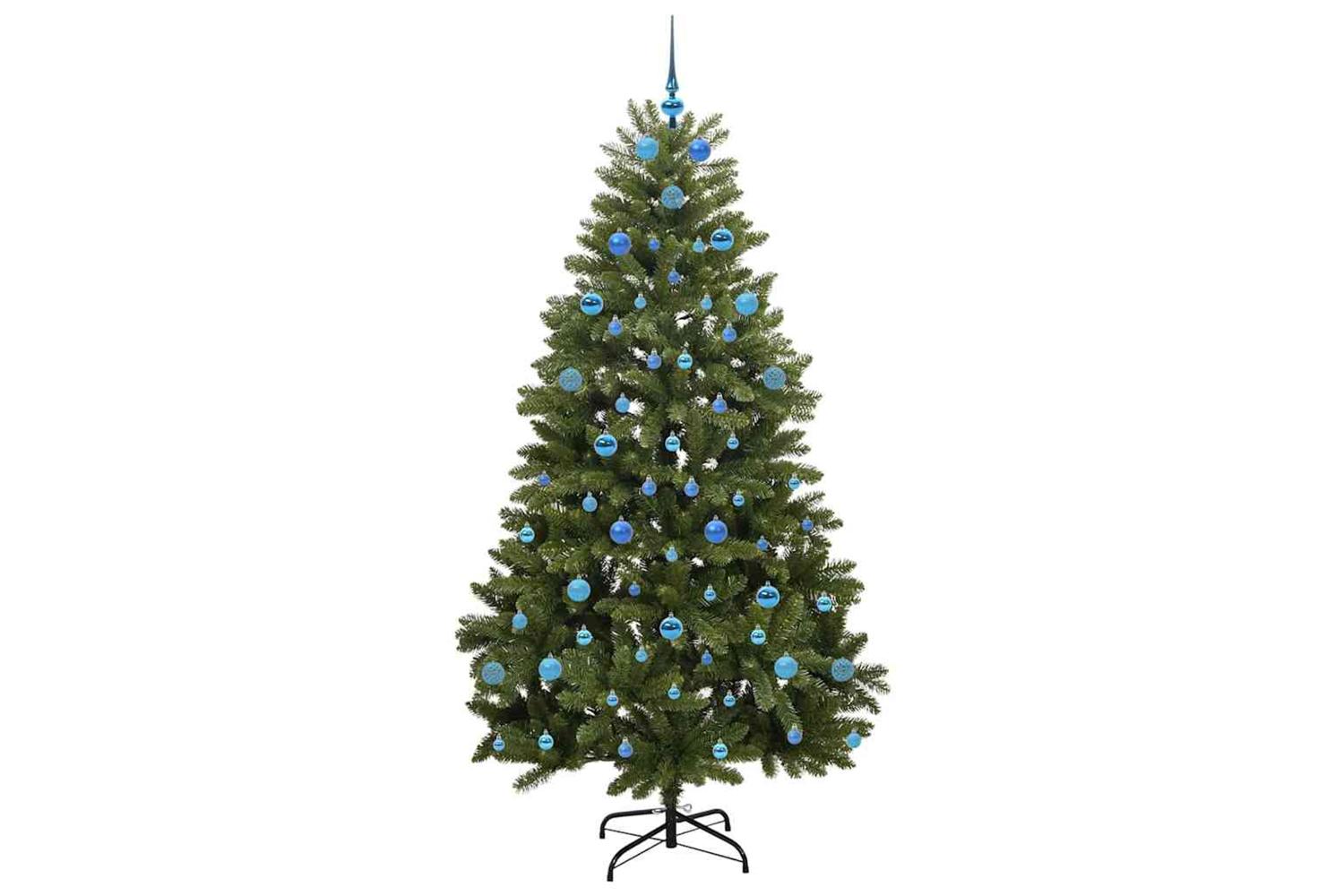 Vidaxl Artificial Christmas Tree With Stand Green 210 Cm Pvc And Metal-4
