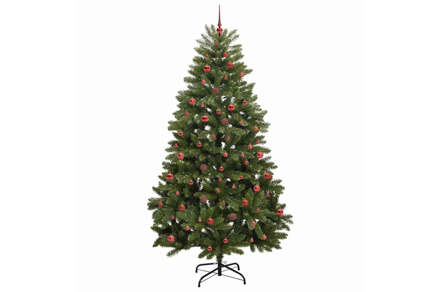 Vidaxl Artificial Christmas Tree With Stand Green 240 Cm Pvc And Metal-4
