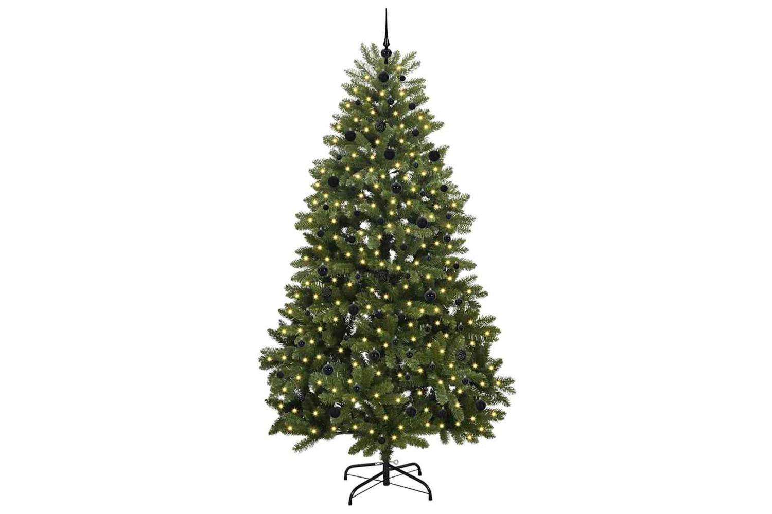 Vidaxl Artificial Christmas Tree With Stand Green 240 Cm Pvc And Metal-3