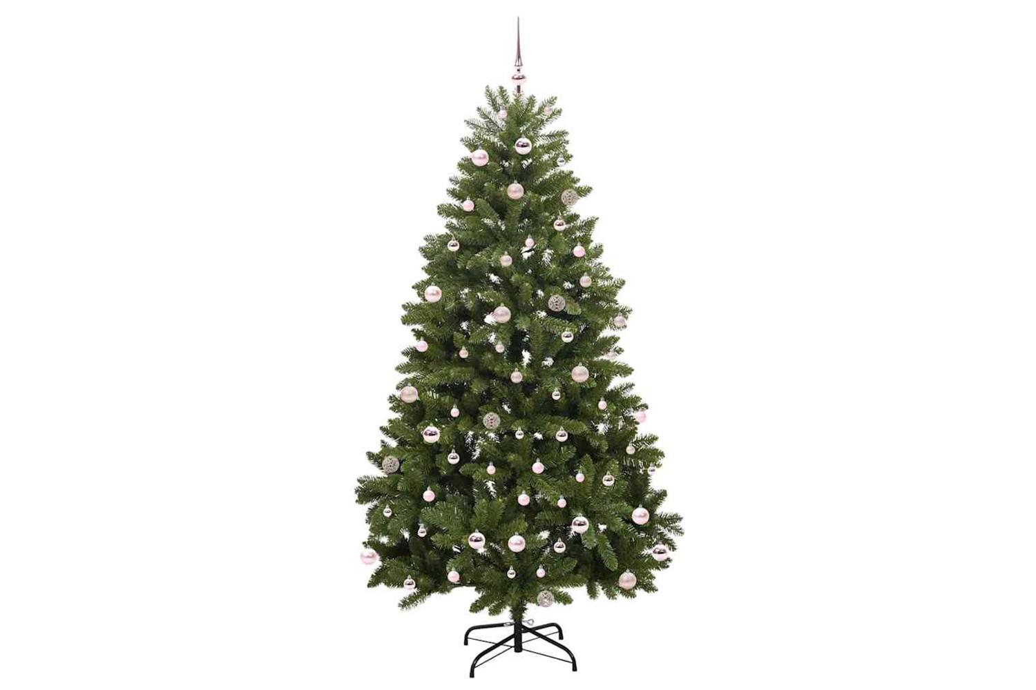 Vidaxl Artificial Christmas Tree With Stand Green 240 Cm Pvc And Metal-4