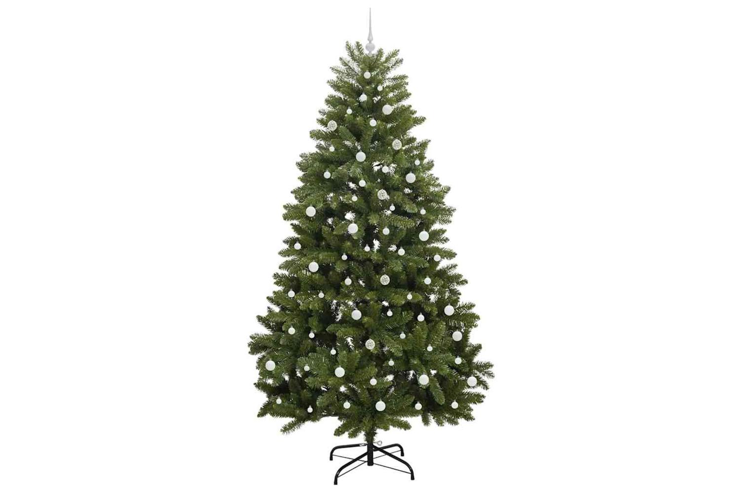 Vidaxl Artificial Christmas Tree With Stand Green 240 Cm Pvc And Metal-4