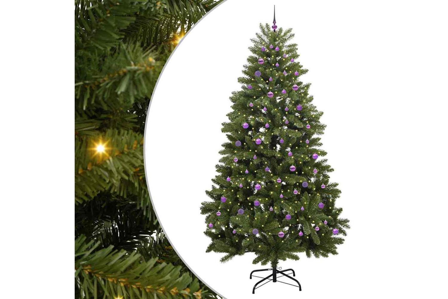 Vidaxl Artificial Christmas Tree With Stand Green 270 Cm Pvc And Metal