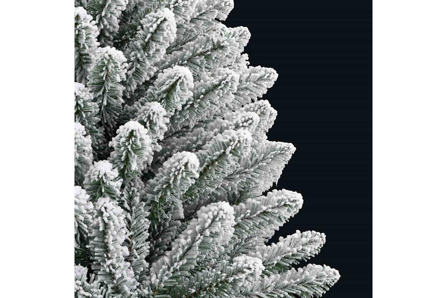 Vidaxl Artificial Christmas Tree Green And White 120 Cm Pvc And Metal-10