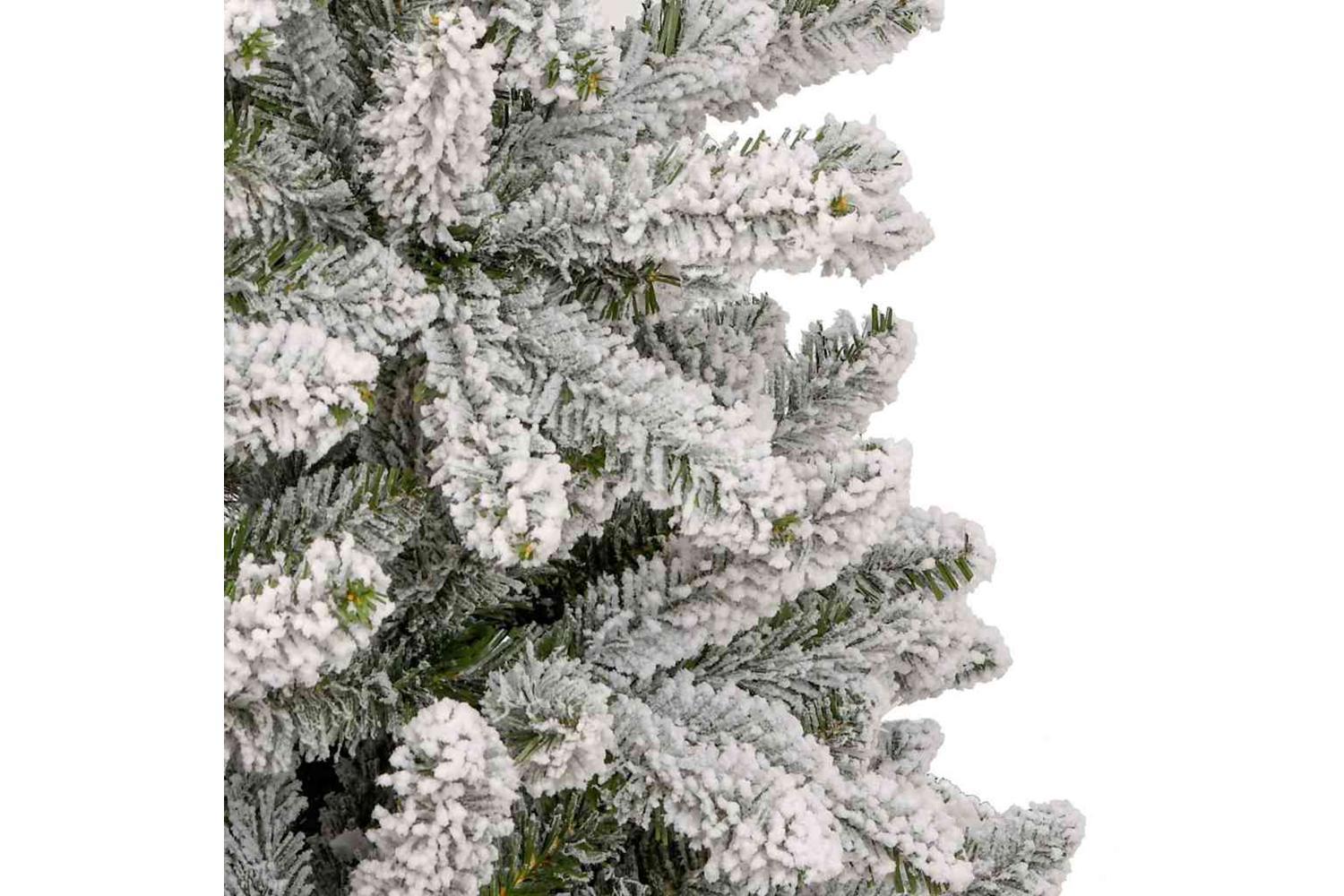 Vidaxl Artificial Christmas Tree Green And White 300 Cm Pvc And Metal-9