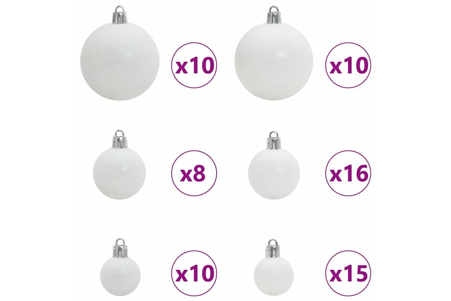 Vidaxl Artificial Christmas Tree Green And White 300 Cm Pvc And Metal-7