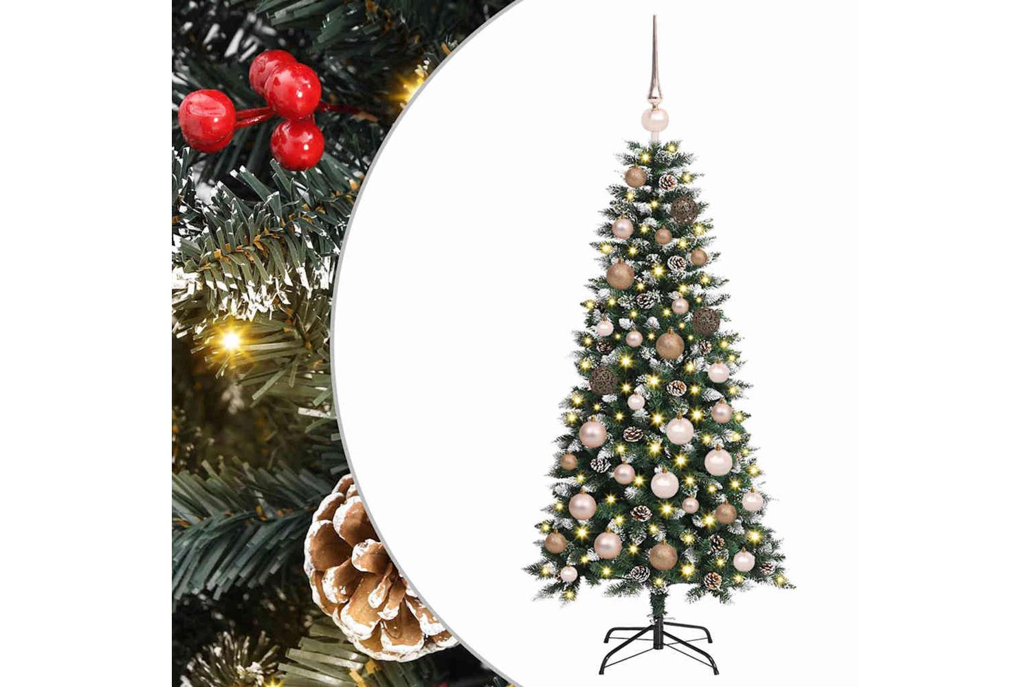 Vidaxl Artificial Christmas Tree With 150 Leds Green 55 X 55 X 120 Cm-2