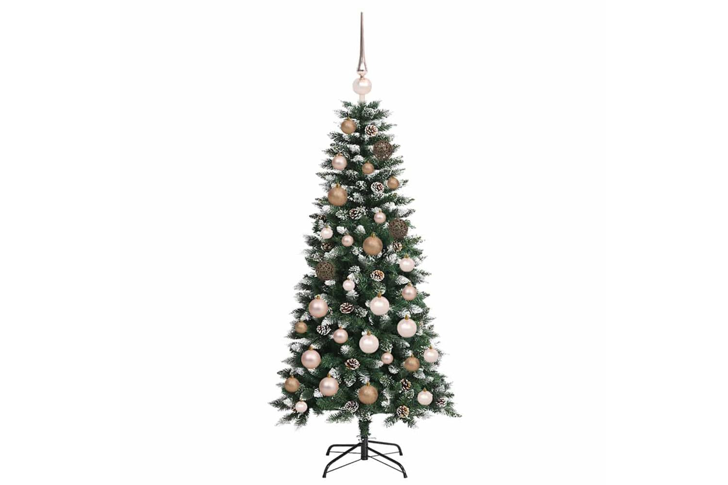Vidaxl Artificial Christmas Tree With 150 Leds Green 55 X 55 X 120 Cm-4