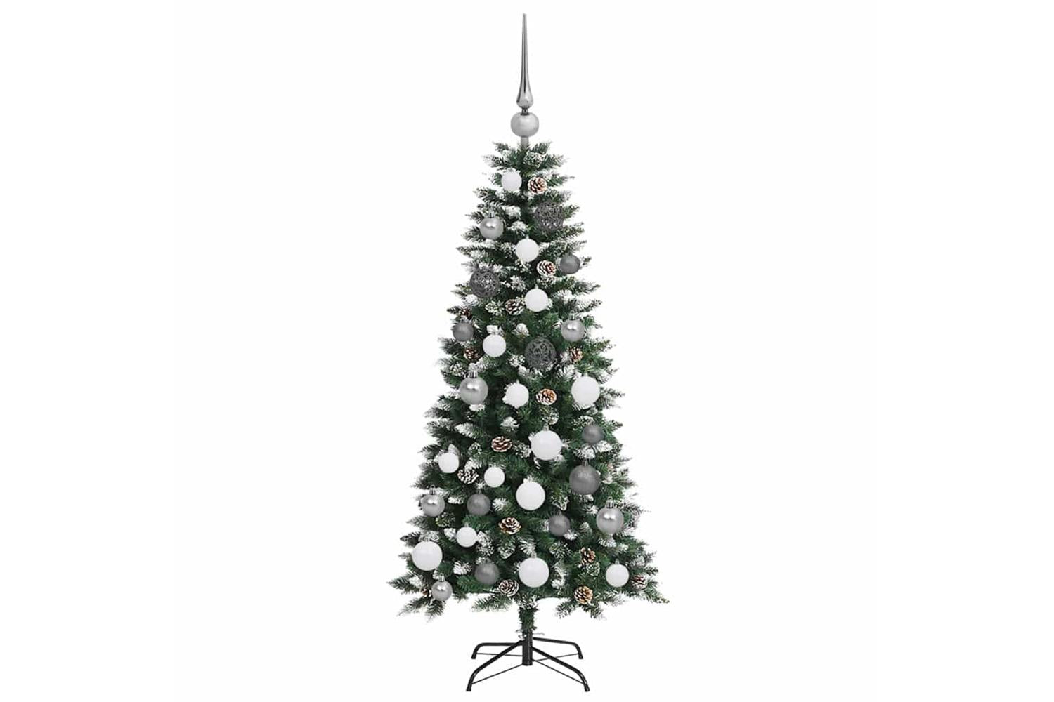 Vidaxl Artificial Christmas Tree With 150 Leds Green 55 X 55 X 120 Cm-5