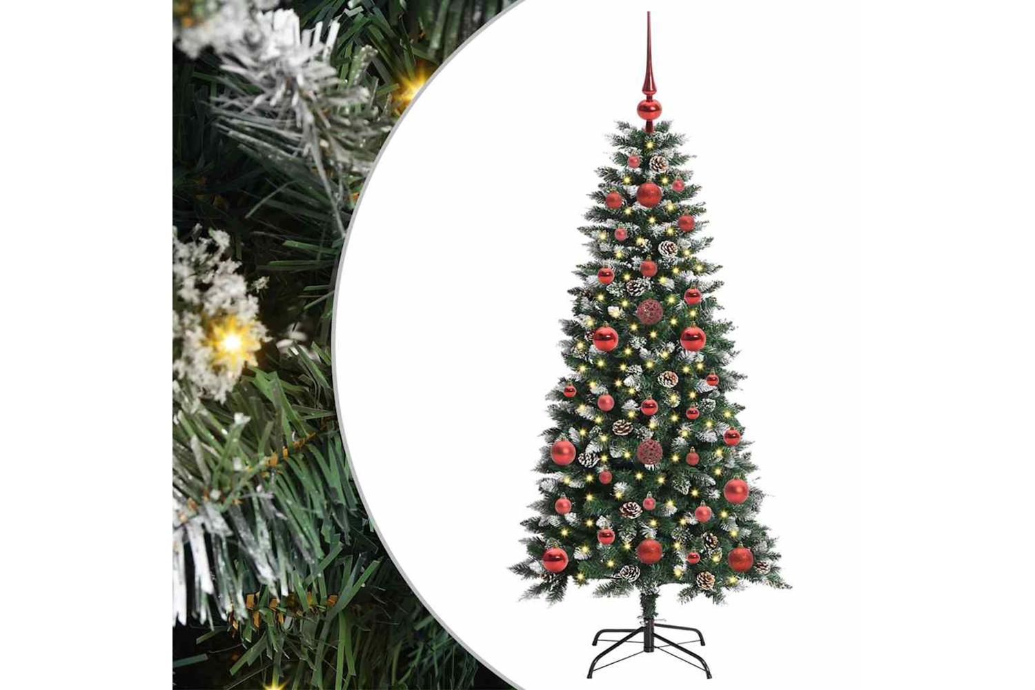 Vidaxl Artificial Christmas Tree With 150 Leds Green 50 X 50 X 120 Cm-2