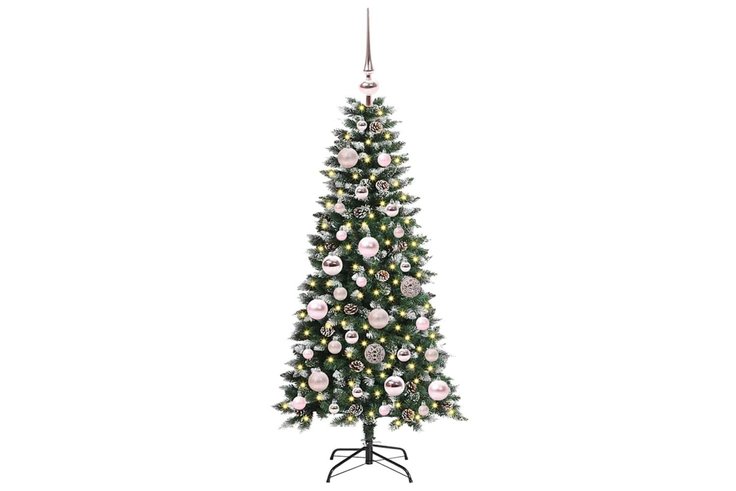 Vidaxl Artificial Christmas Tree With 150 Leds Green 55 X 55 X 120 Cm-3