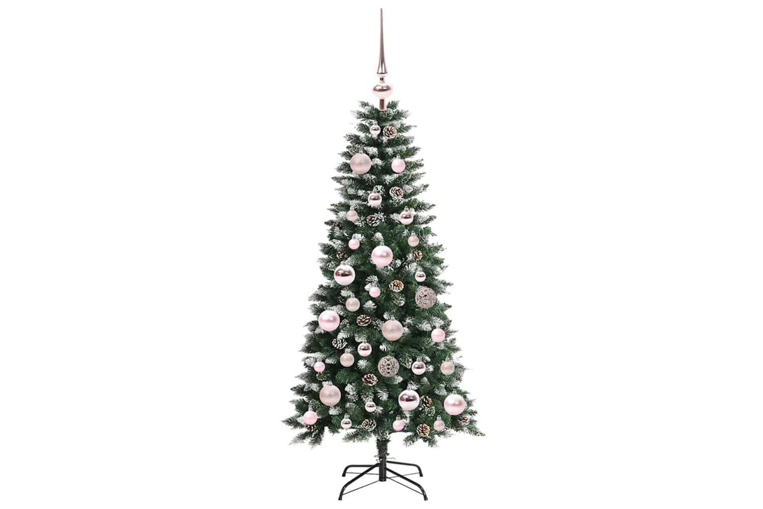 Vidaxl Artificial Christmas Tree With 150 Leds Green 55 X 55 X 120 Cm-4