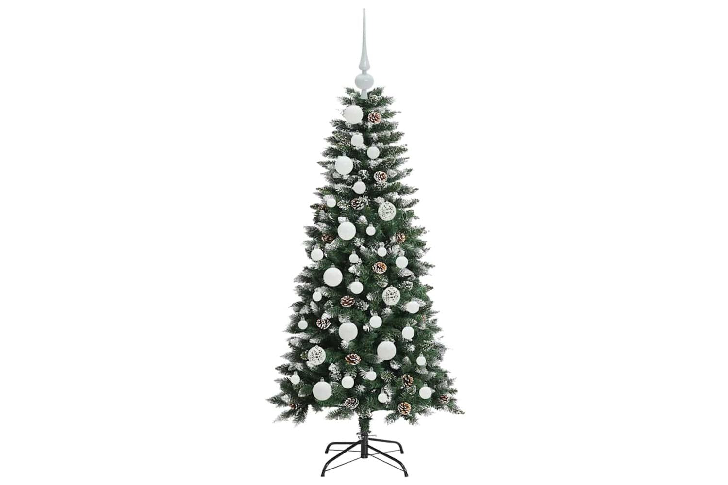 Vidaxl Artificial Christmas Tree With 150 Leds Green 55 X 55 X 120 Cm-4