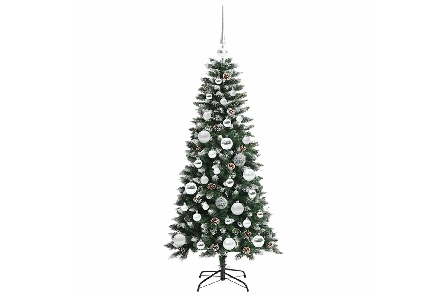 Vidaxl Artificial Christmas Tree With 150 Leds Green 55 X 55 X 120 Cm-4