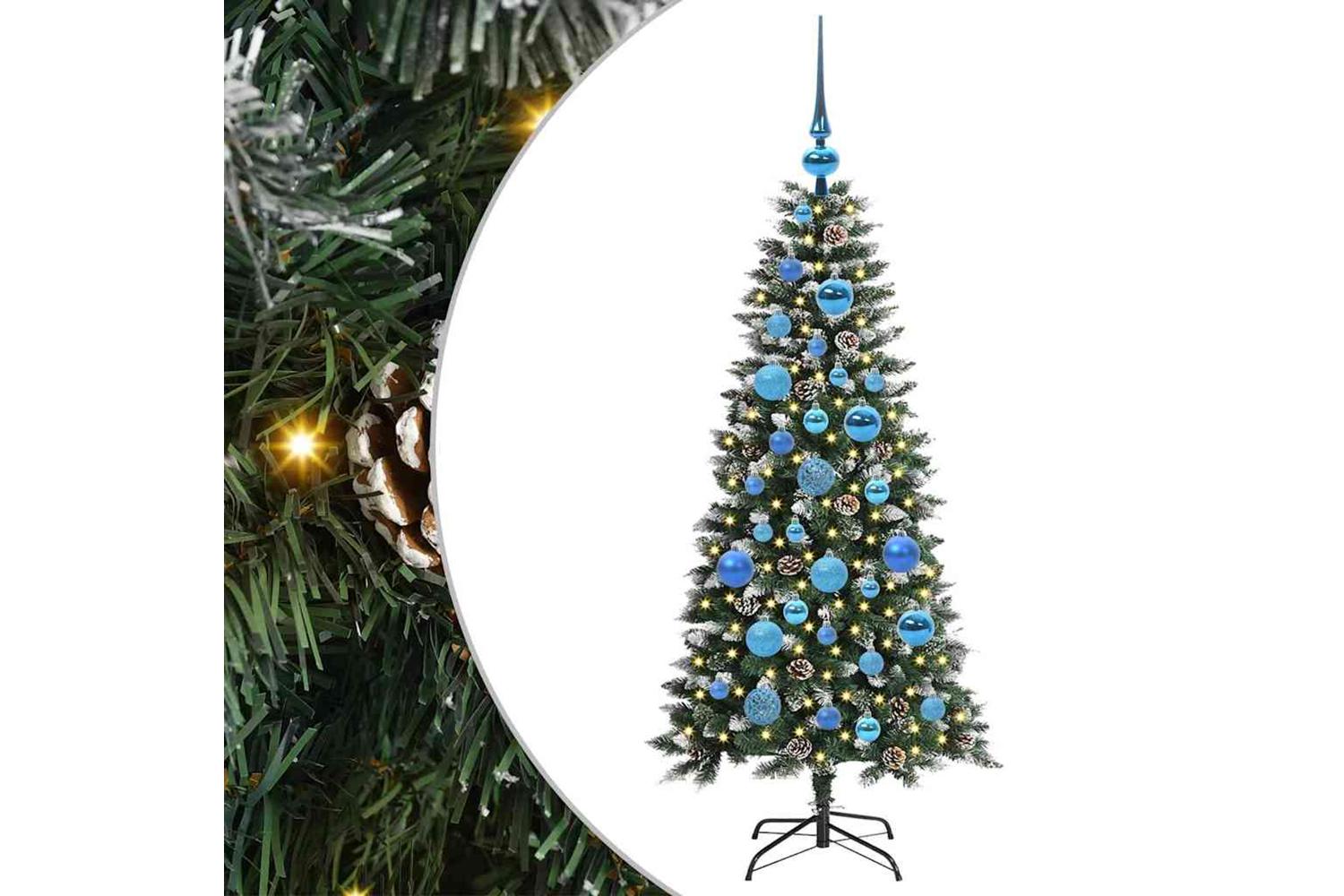 Vidaxl Artificial Christmas Tree With 150 Leds Green 50 X 50 X 120 Cm