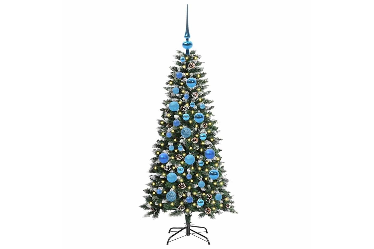 Vidaxl Artificial Christmas Tree With 150 Leds Green 50 X 50 X 120 Cm-3