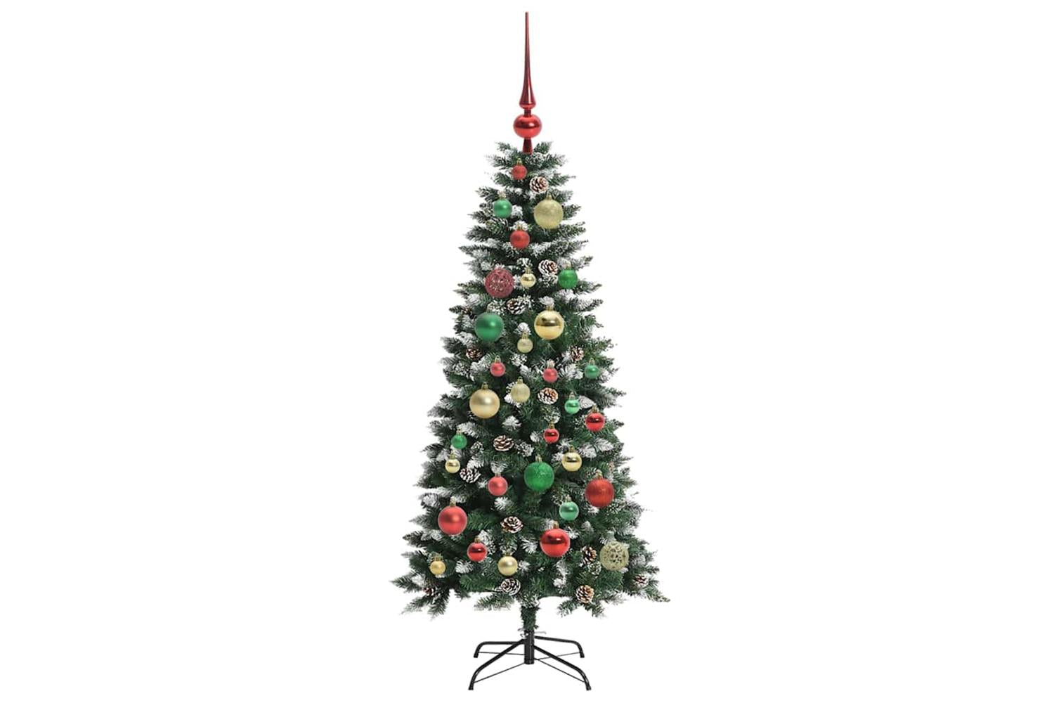 Vidaxl Artificial Christmas Tree With 150 Leds Green 55 X 55 X 120 Cm-6