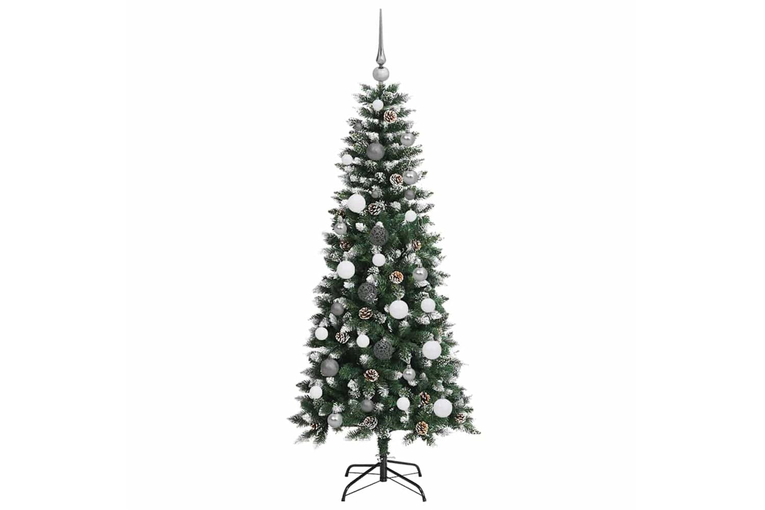 Vidaxl Artificial Christmas Tree With 150 Leds Green 66 X 66 X 150 Cm-5