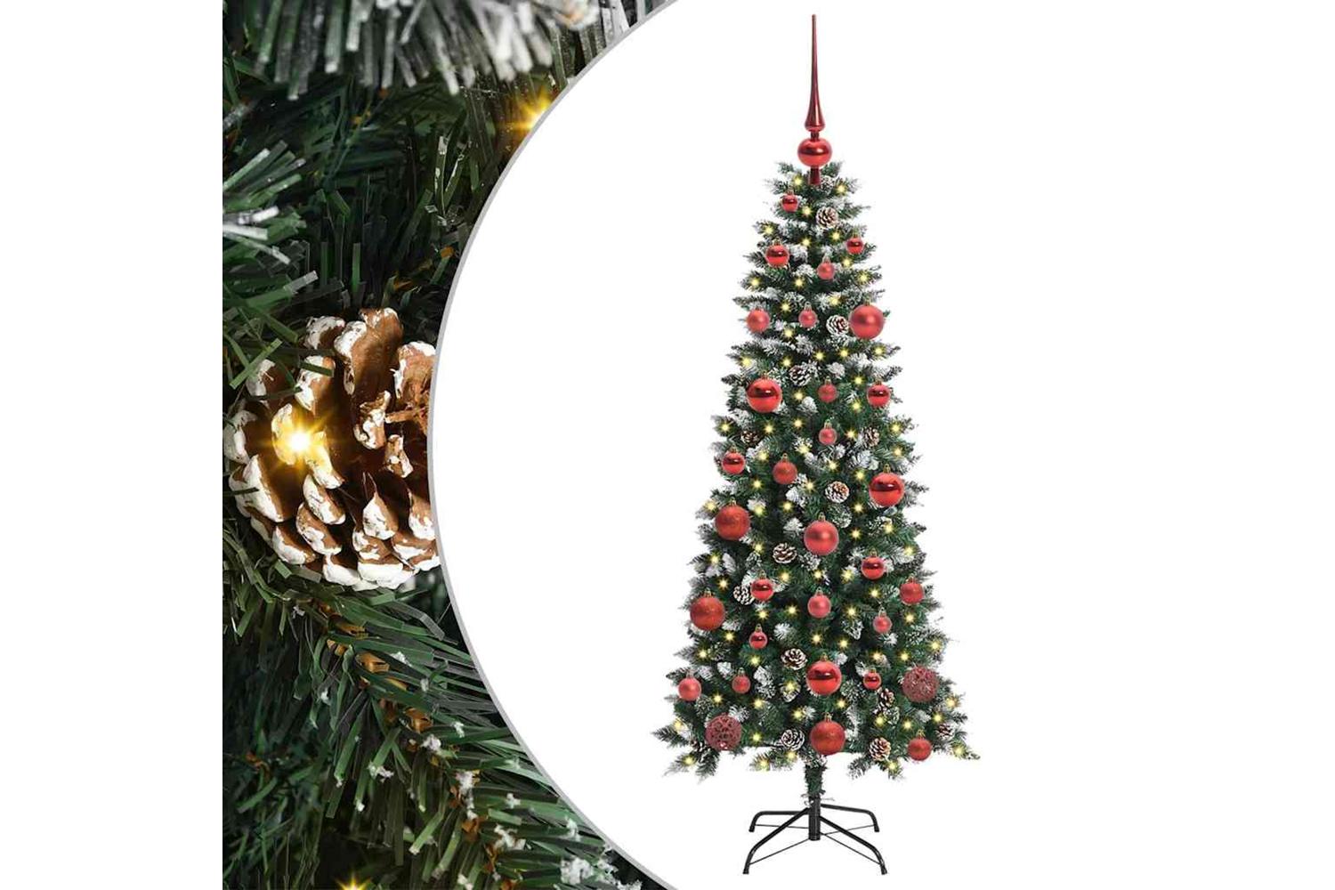 Vidaxl Artificial Christmas Tree With 150 Leds Green 66 X 66 X 150 Cm-2