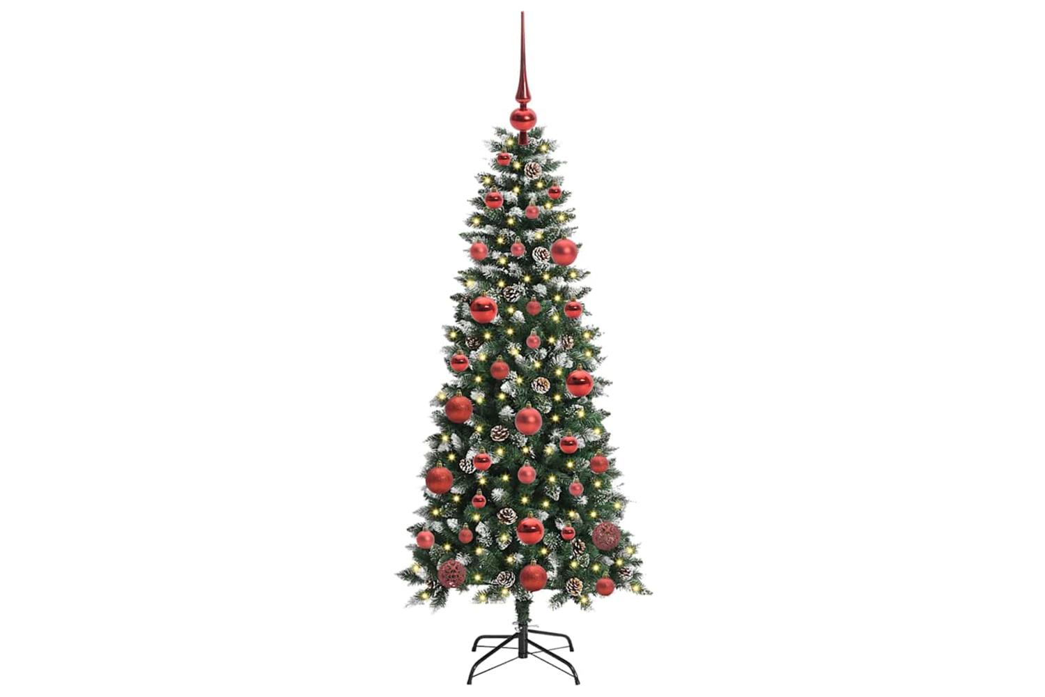 Vidaxl Artificial Christmas Tree With 150 Leds Green 66 X 66 X 150 Cm-3