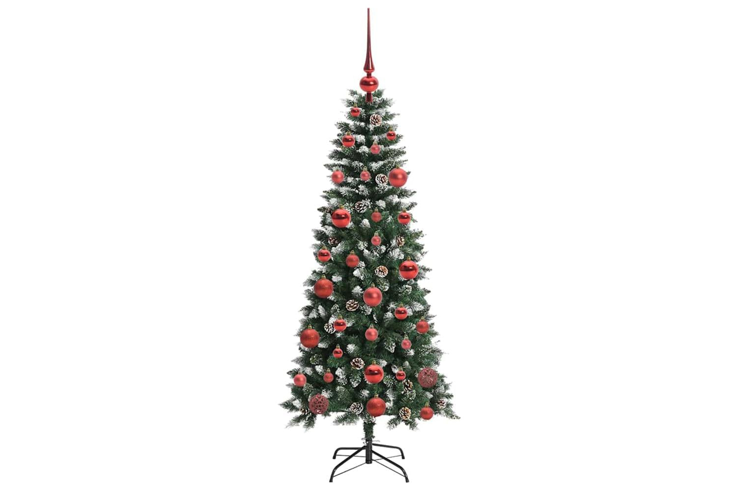 Vidaxl Artificial Christmas Tree With 150 Leds Green 66 X 66 X 150 Cm-4