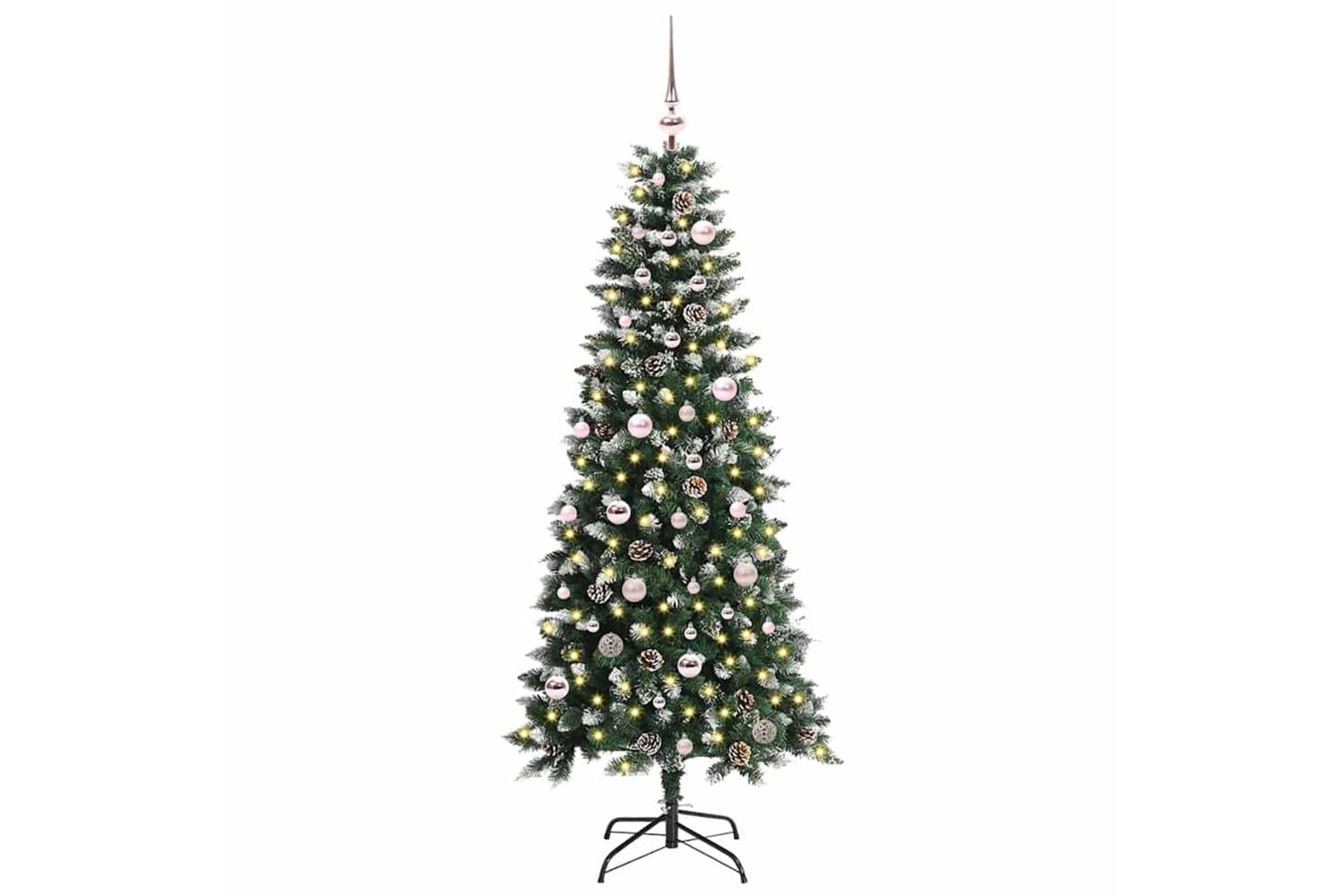 Vidaxl Artificial Christmas Tree With 150 Leds Green 66 X 66 X 150 Cm-2