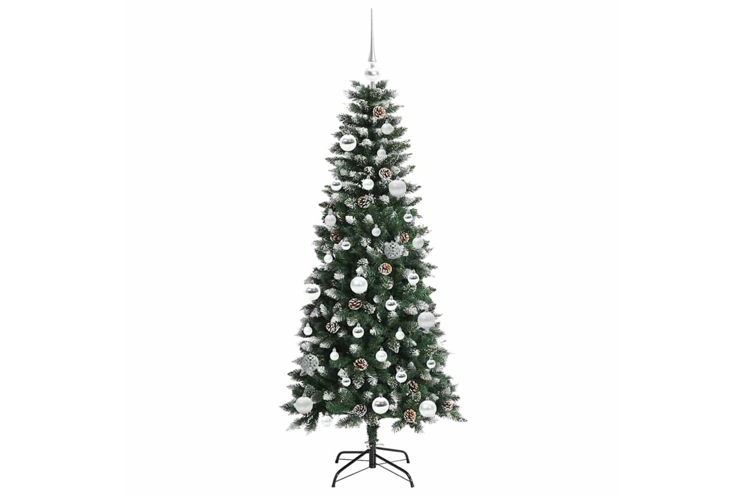 Vidaxl Artificial Christmas Tree With 150 Leds Green 66 X 66 X 150 Cm-4