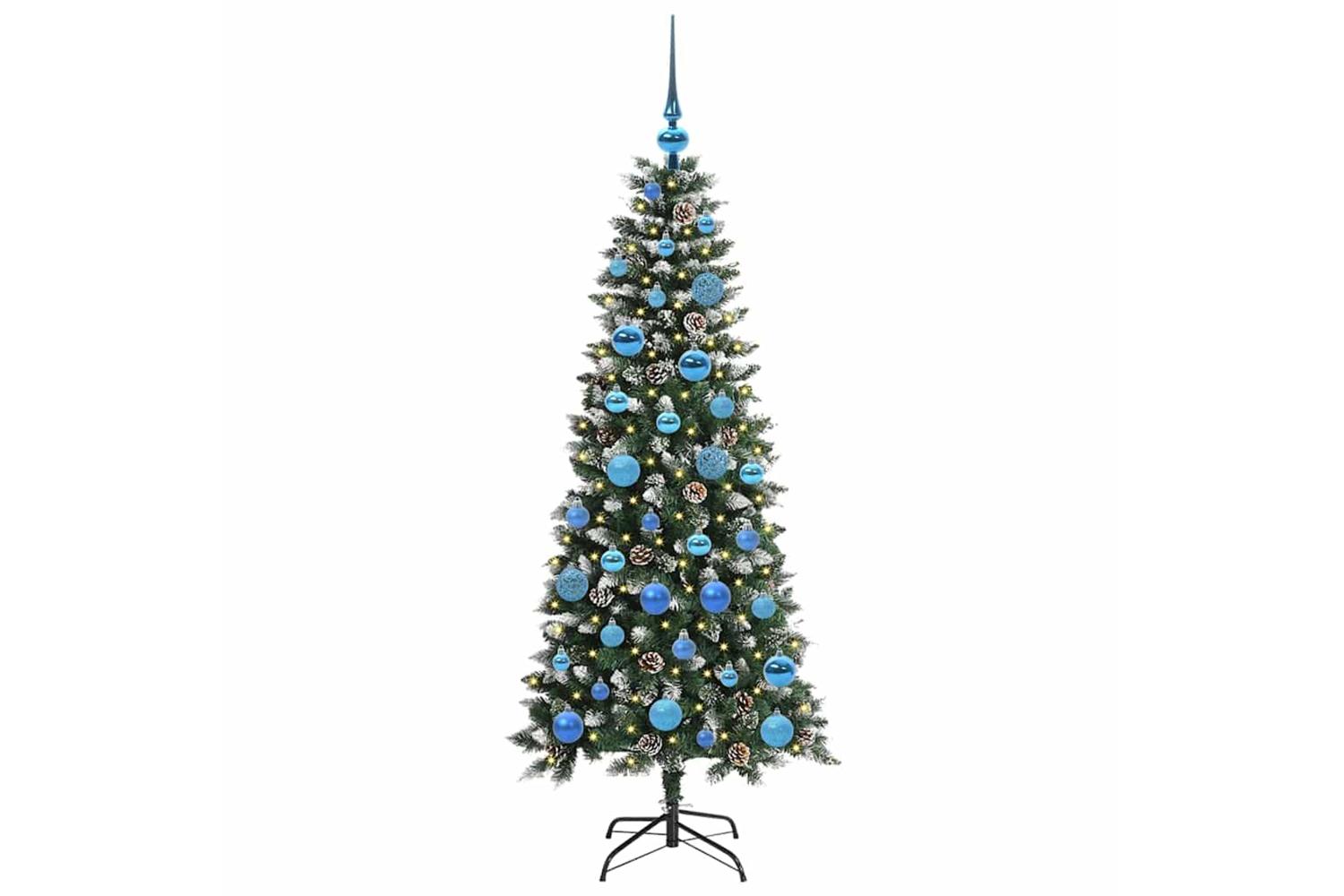 Vidaxl Artificial Christmas Tree With 150 Leds Green 66 X 66 X 150 Cm-3