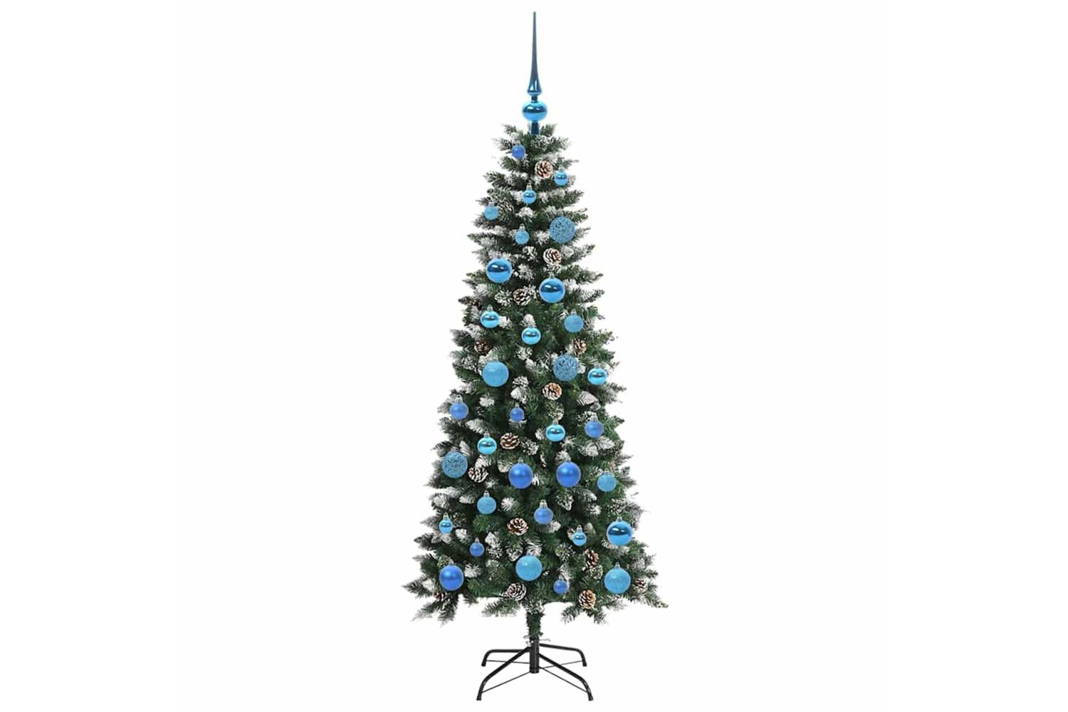 Vidaxl Artificial Christmas Tree With 150 Leds Green 66 X 66 X 150 Cm-4