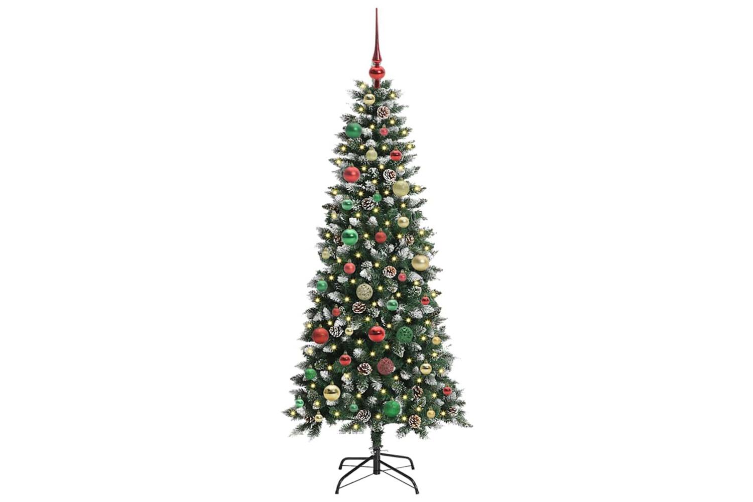 Vidaxl Artificial Christmas Tree With 150 Leds Green 66 X 66 X 150 Cm-3