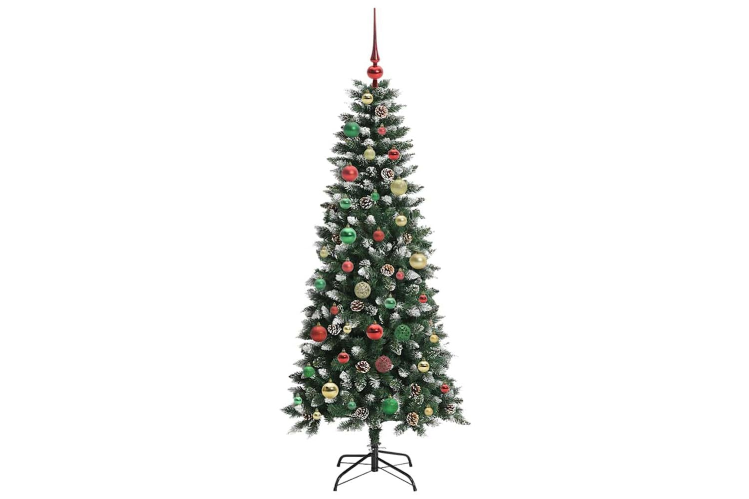 Vidaxl Artificial Christmas Tree With 150 Leds Green 66 X 66 X 150 Cm-6