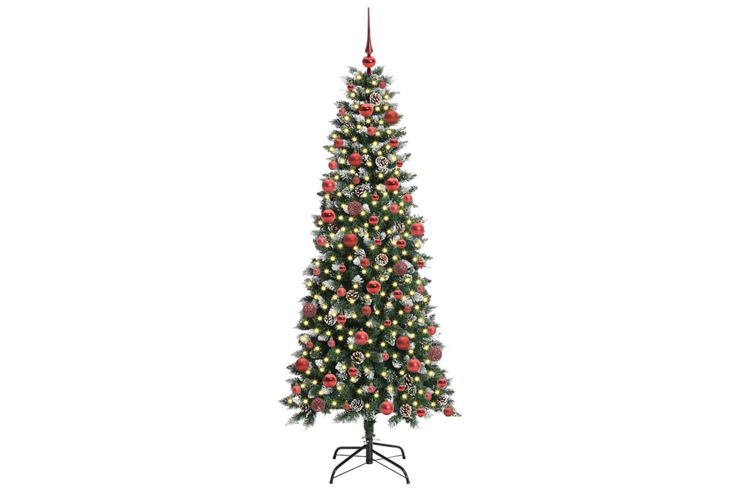 Vidaxl Artificial Christmas Tree With 300 Leds Green 76 X 76 X 180 Cm-3