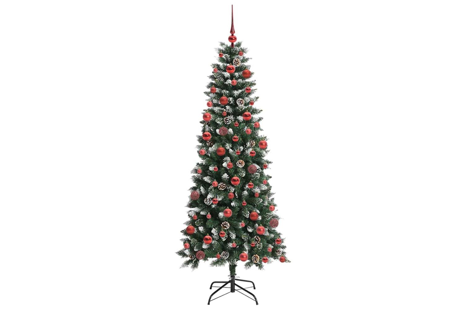 Vidaxl Artificial Christmas Tree With 300 Leds Green 76 X 76 X 180 Cm-4