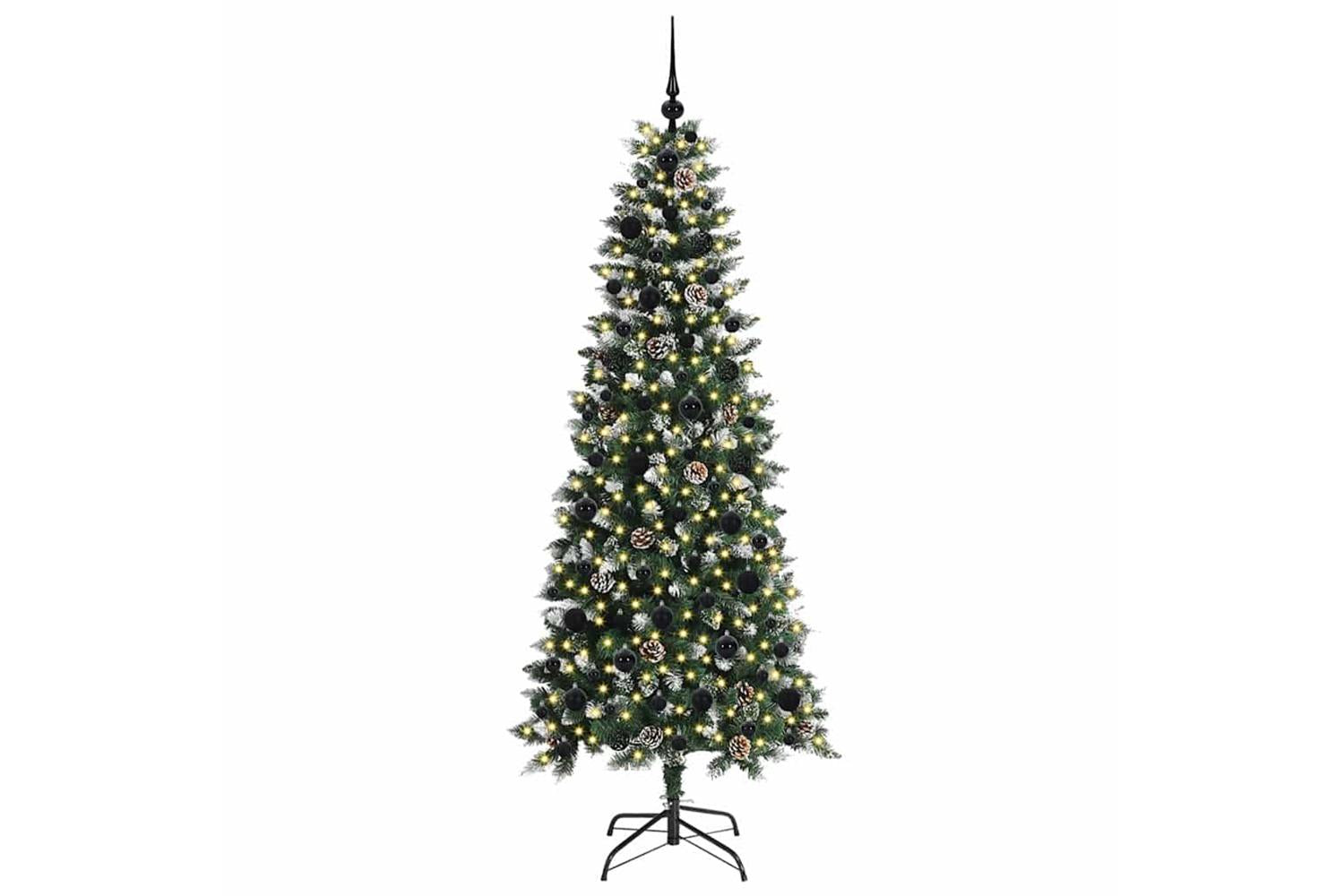 Vidaxl Artificial Christmas Tree With 300 Leds Green 76 X 76 X 180 Cm-3