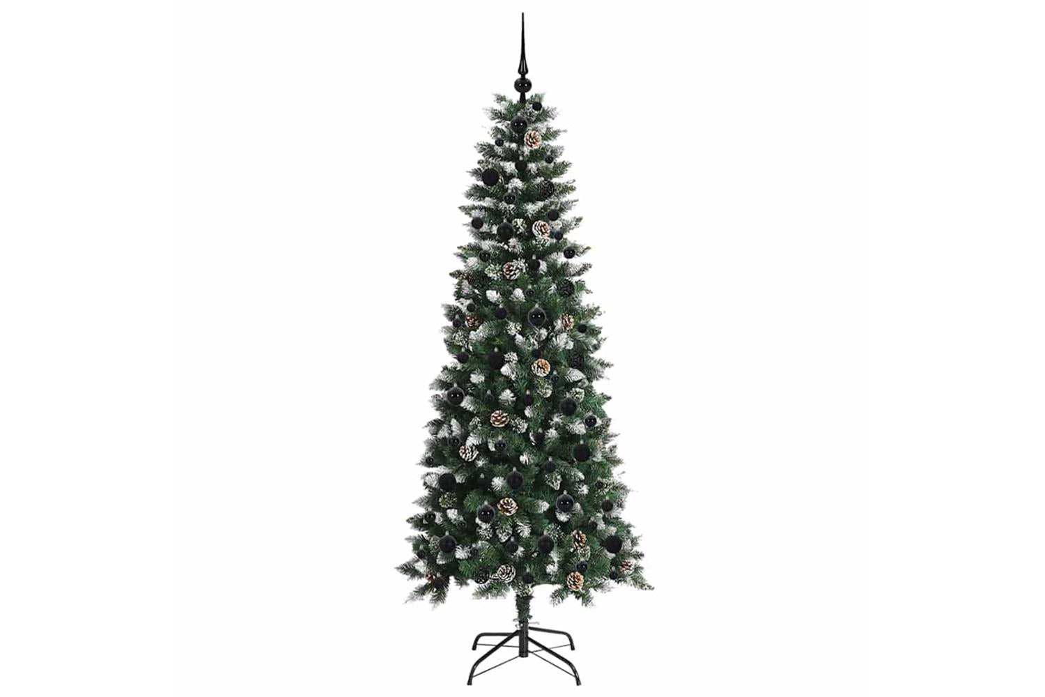 Vidaxl Artificial Christmas Tree With 300 Leds Green 76 X 76 X 180 Cm-4