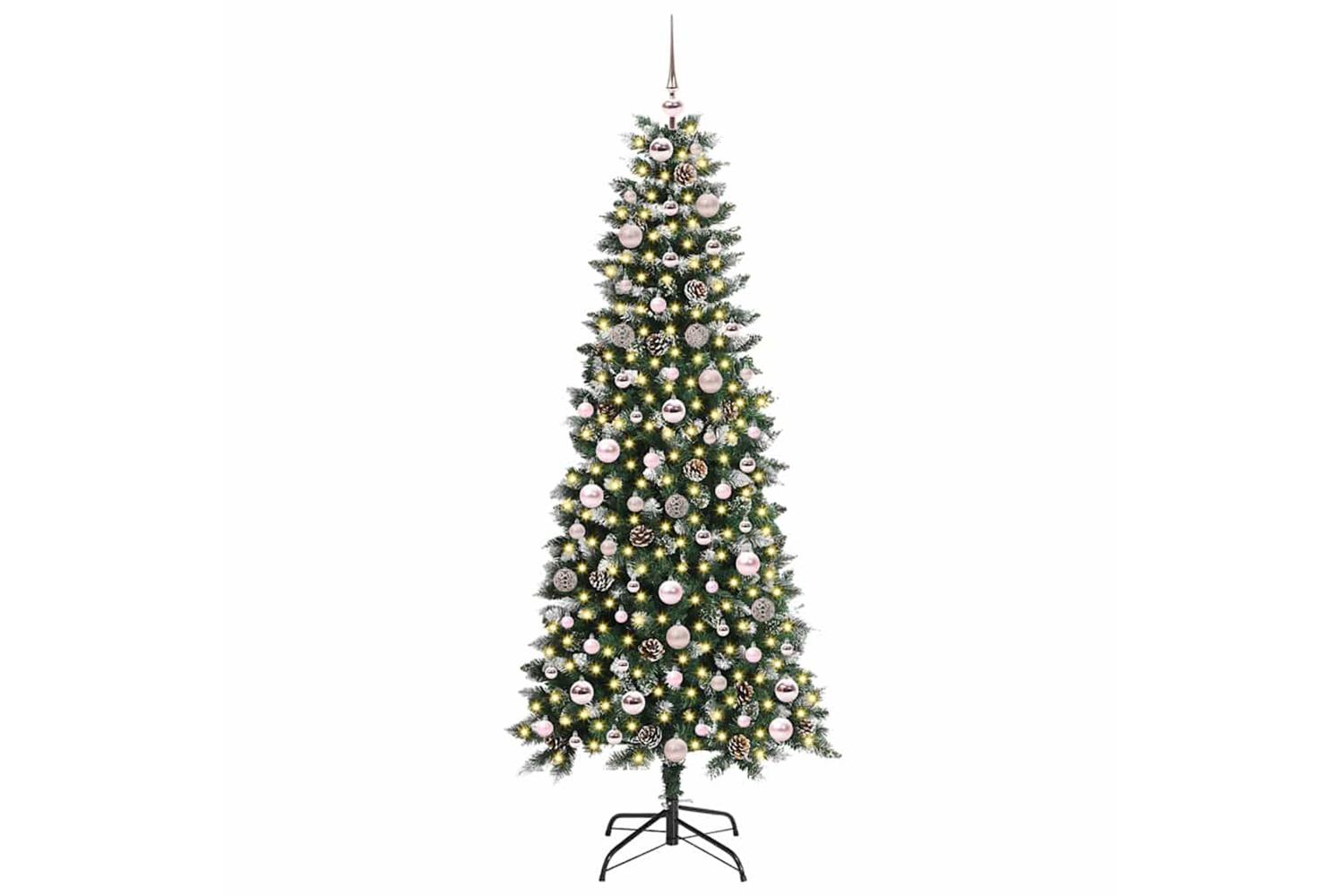 Vidaxl Artificial Christmas Tree With 300 Leds Green 76 X 76 X 180 Cm-3