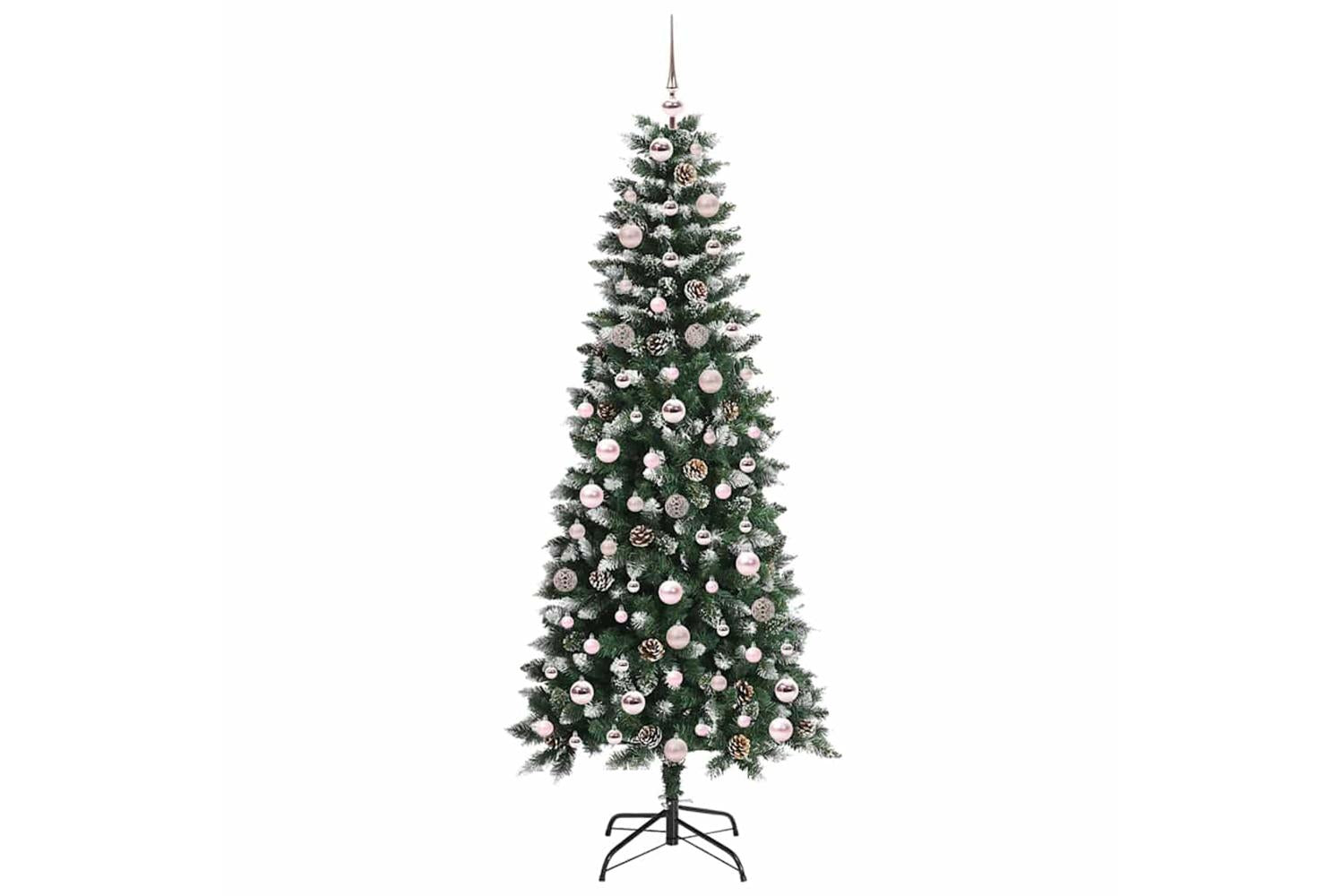 Vidaxl Artificial Christmas Tree With 300 Leds Green 76 X 76 X 180 Cm-4