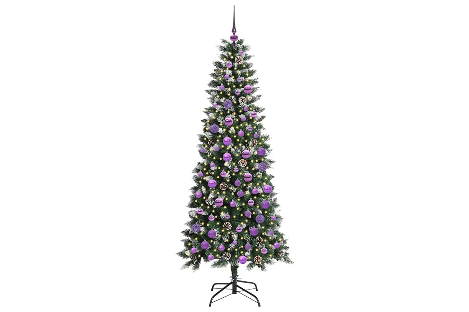 Vidaxl Artificial Christmas Tree With 300 Leds Green 76 X 76 X 180 Cm-3