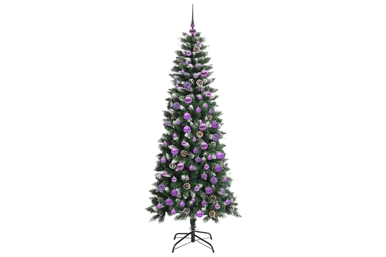 Vidaxl Artificial Christmas Tree With 300 Leds Green 76 X 76 X 180 Cm-4