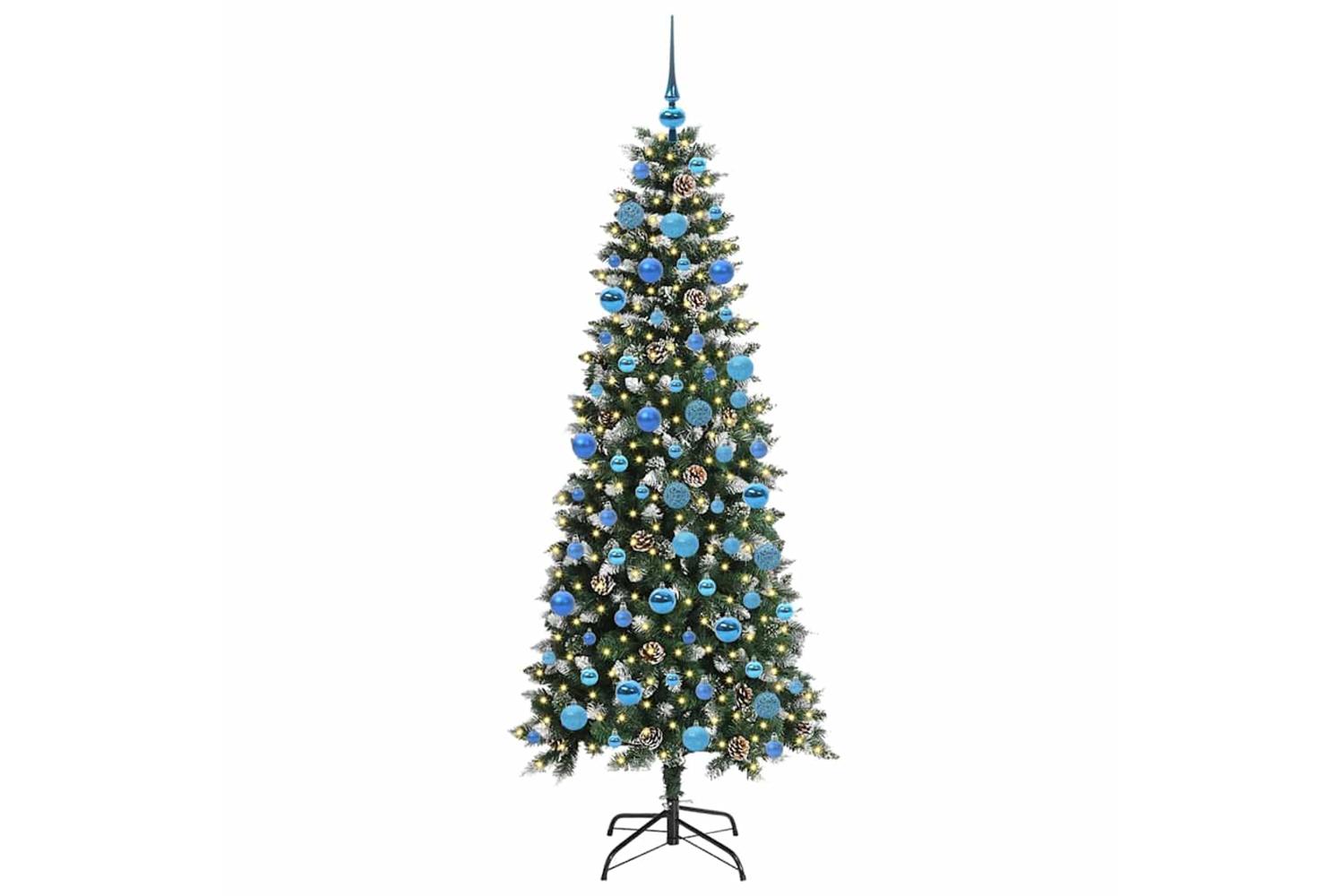 Vidaxl Artificial Christmas Tree With 300 Leds Green 76 X 76 X 180 Cm-3