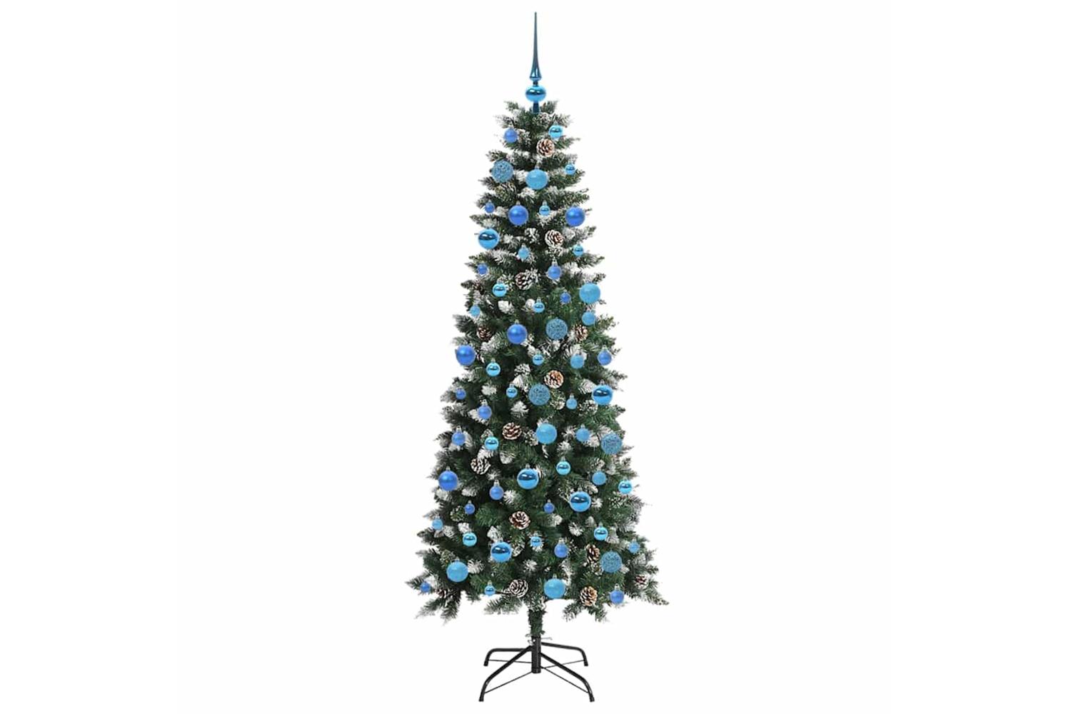 Vidaxl Artificial Christmas Tree With 300 Leds Green 76 X 76 X 180 Cm-4