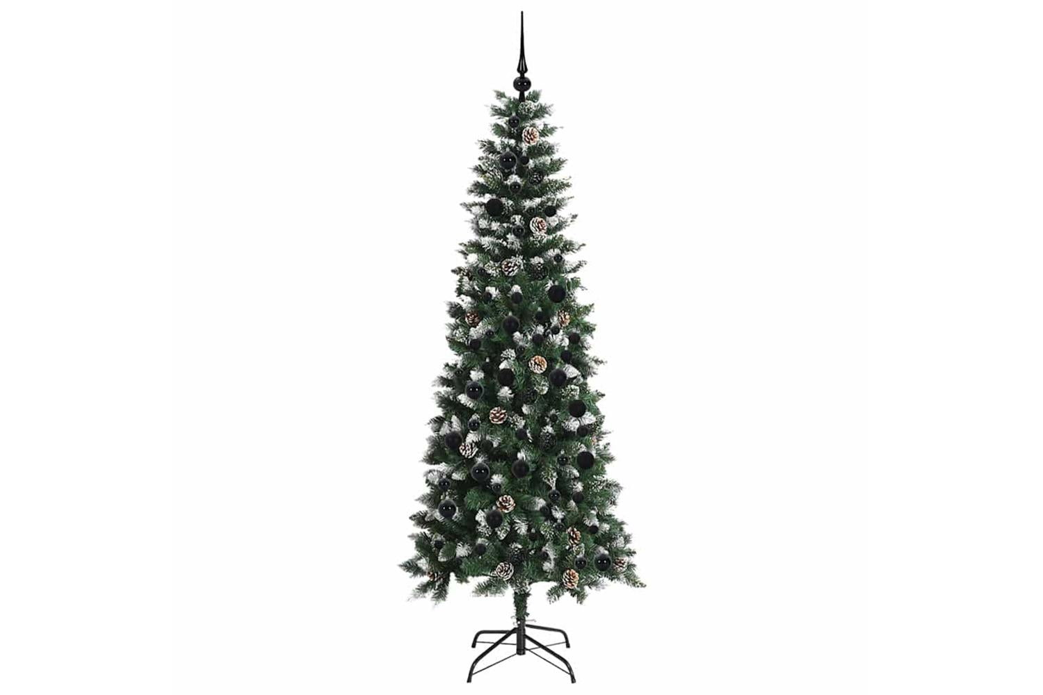 Vidaxl Artificial Christmas Tree With 300 Leds Green 86 X 86 X 210 Cm-4