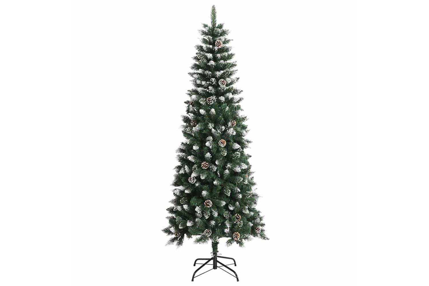 Vidaxl Artificial Christmas Tree With 300 Leds Green 86 X 86 X 210 Cm-5