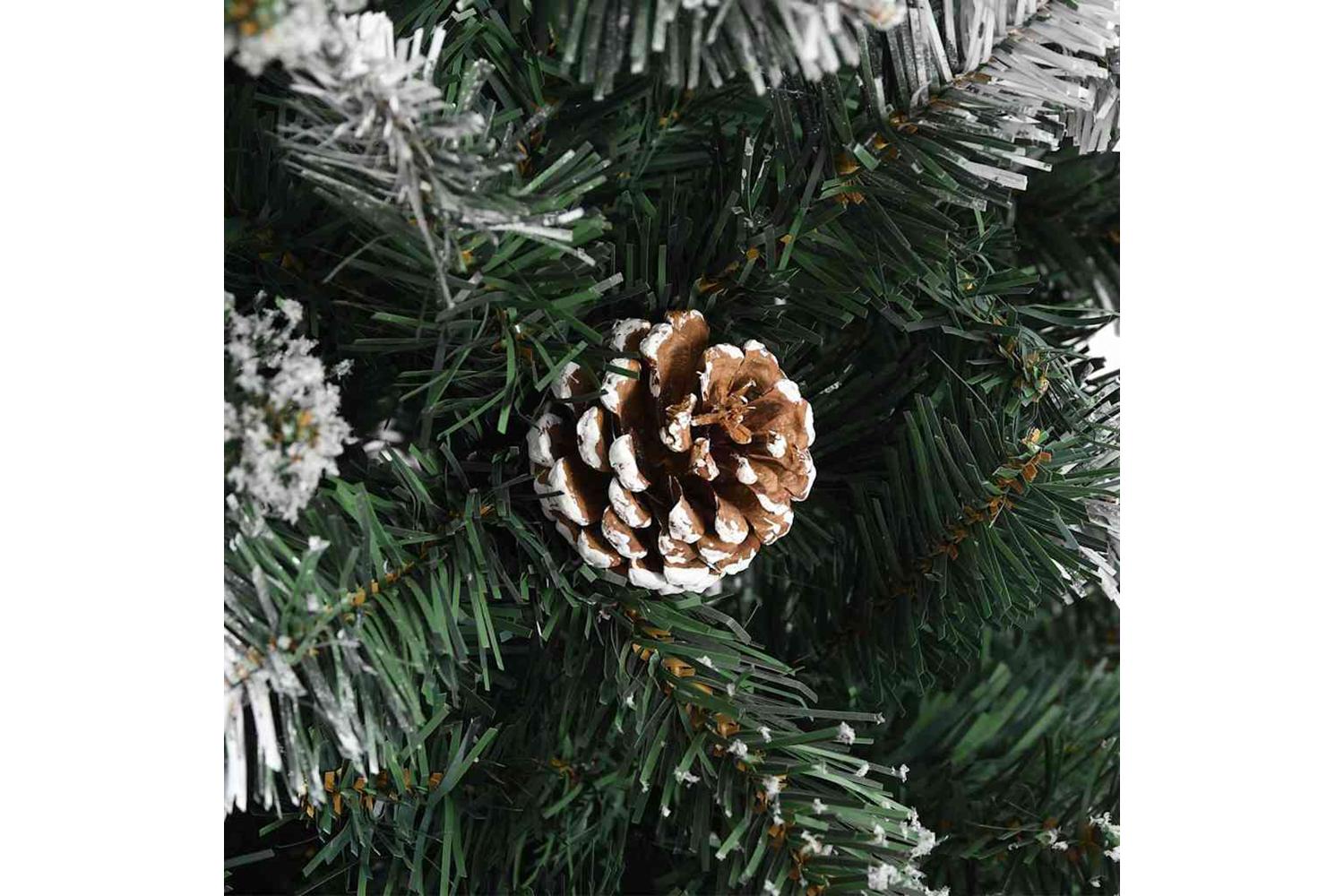 Vidaxl Artificial Christmas Tree With 300 Leds Green 86 X 86 X 210 Cm-10