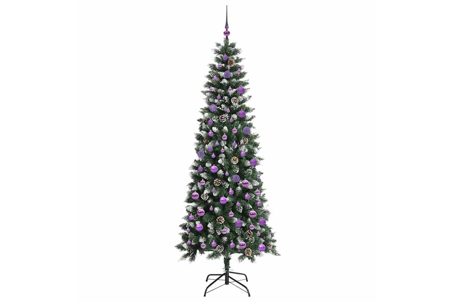 Vidaxl Artificial Christmas Tree With 300 Leds Green 86 X 86 X 210 Cm-4