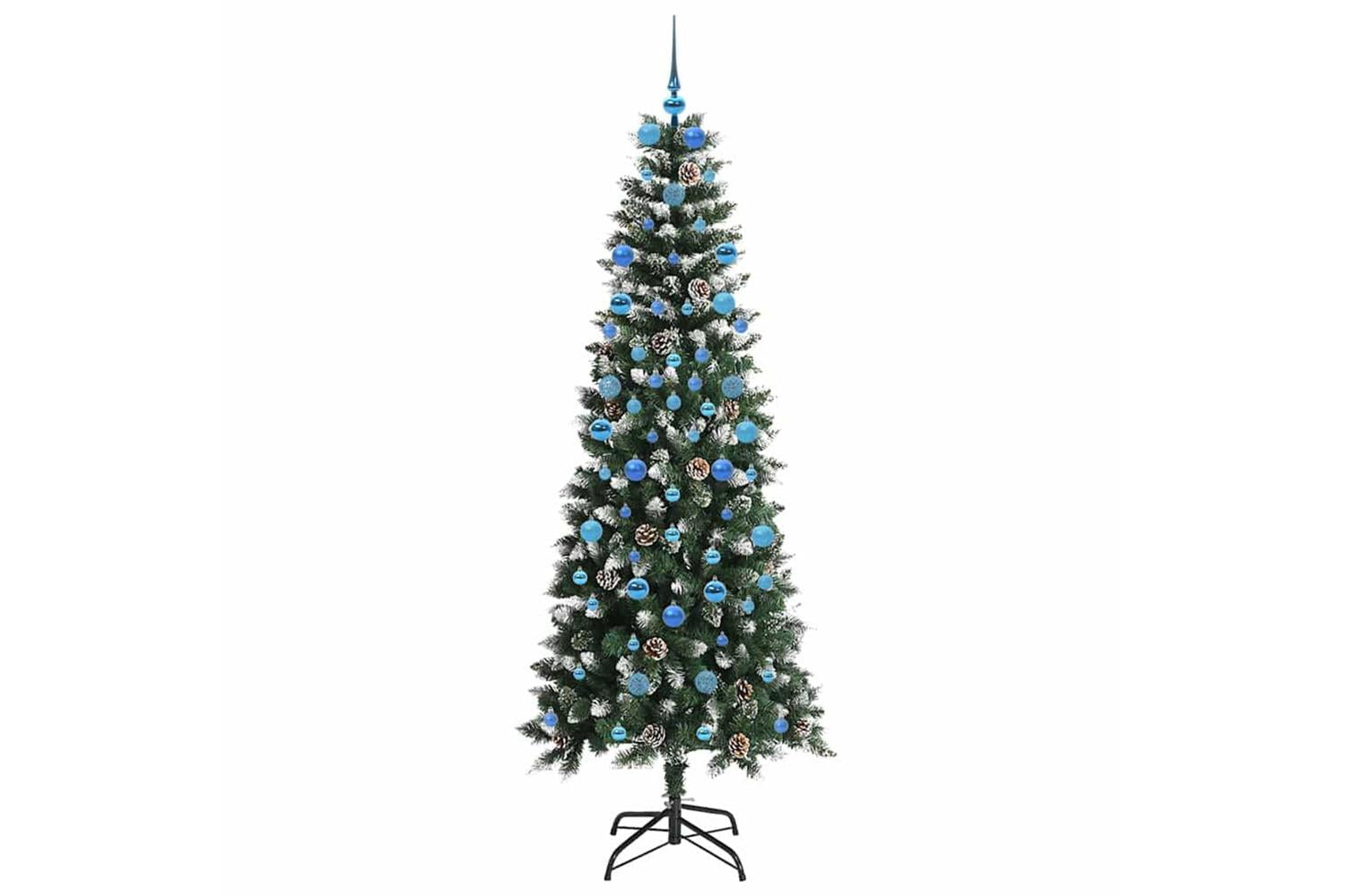 Vidaxl Artificial Christmas Tree With 300 Leds Green 86 X 86 X 210 Cm-4
